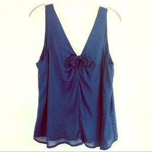 NWT GORGEOUS ANTHROPOLOGIE - MAEVE NAVY BLUE TOP